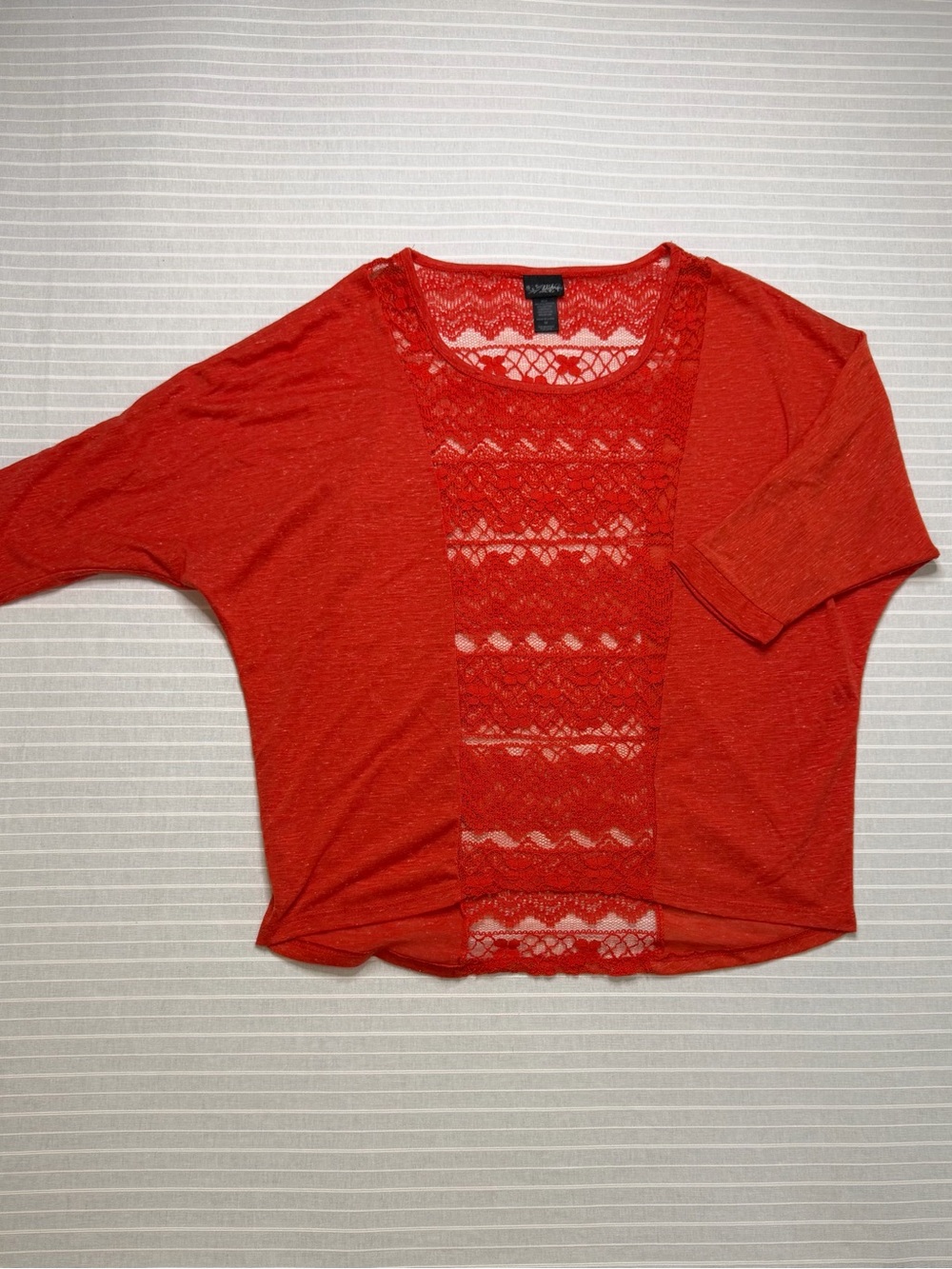 Daytrip Red Lace Boho Top – Size Medium